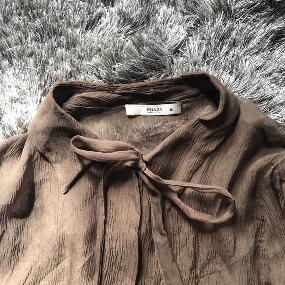 Sheer Silk Prada Blouse - Picture 2 of 4